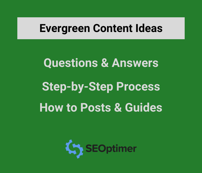 Idées de contenu Evergreen